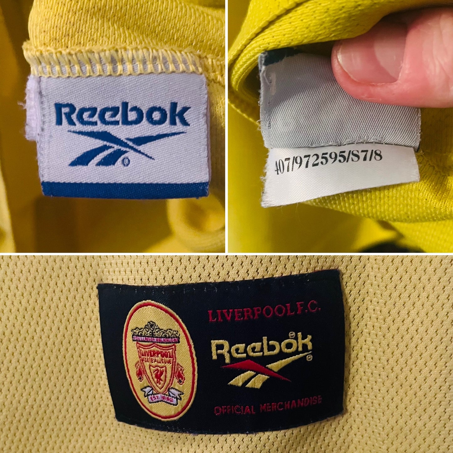 Liverpool away football shirt 1997/99 Owen Large