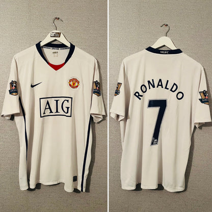 Manchester United away football shirt 2008/09 CR7 XL