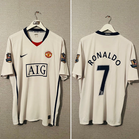 Manchester United away football shirt 2008/09 CR7 XL