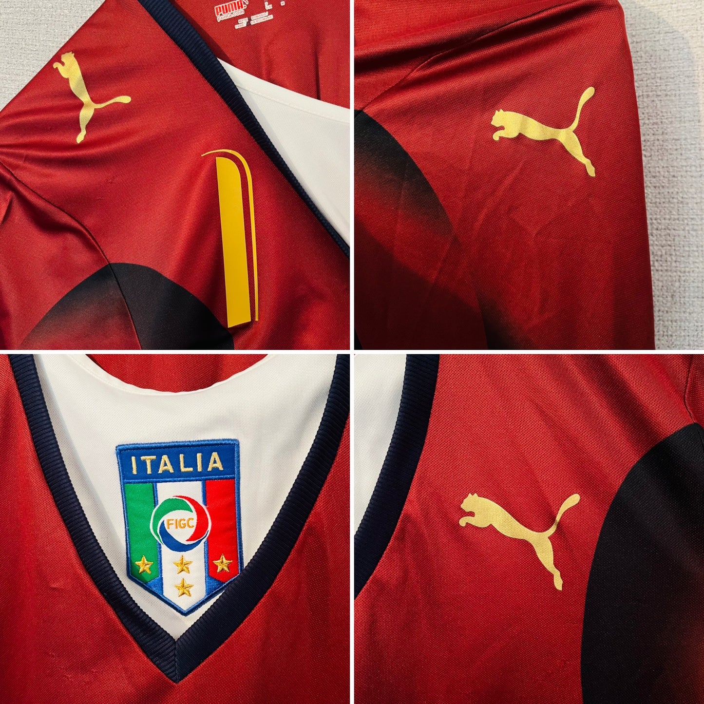 Italy goalkeeper football shirt 2006/07 Buffon Medium