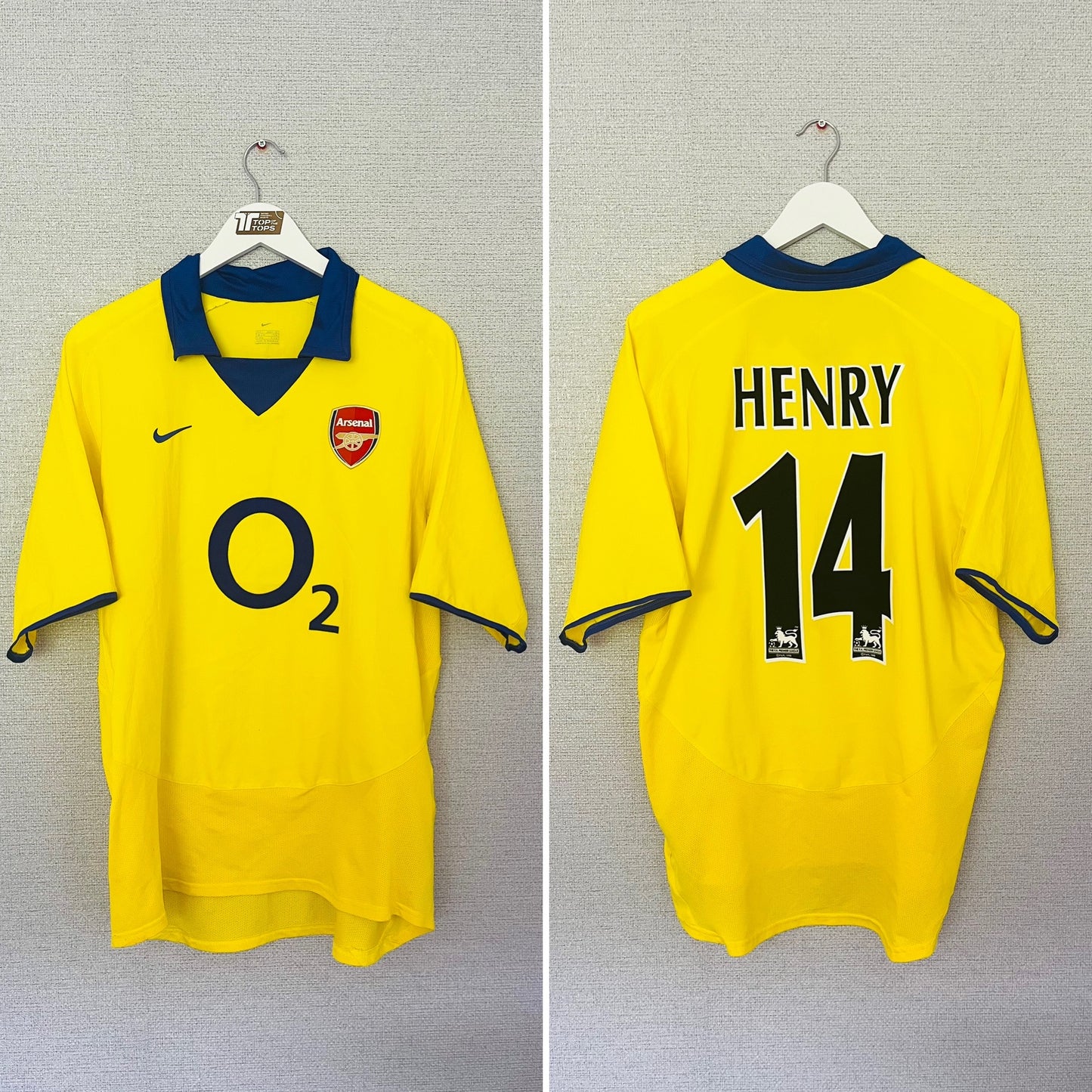 Arsenal away football shirt 2003/04 Henry Large