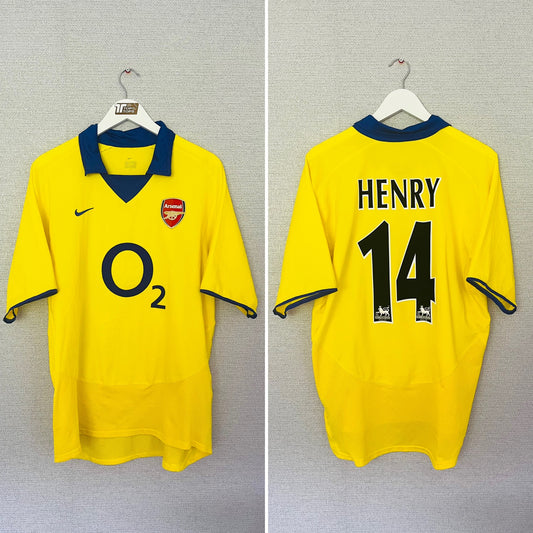 Arsenal away football shirt 2003/04 Henry Large
