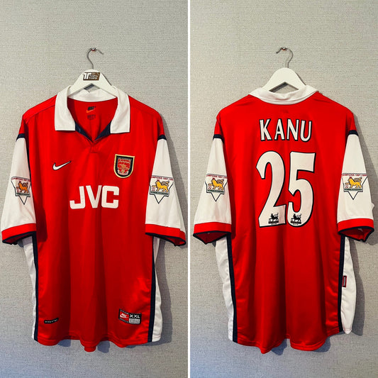 Arsenal home football shirt 1998/99 Kanu XXL