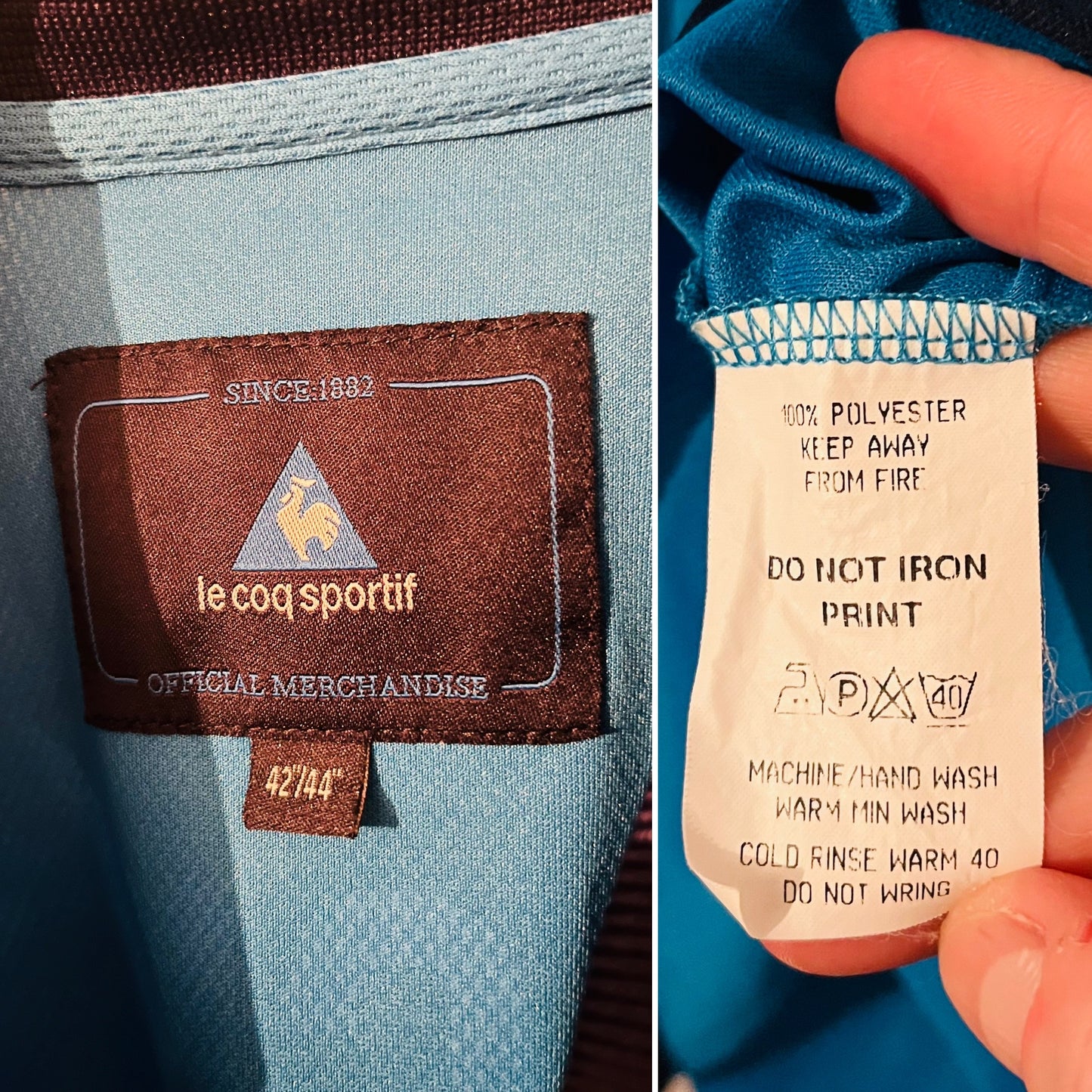 Manchester City home football shirt 2001/02 Wanchope Large