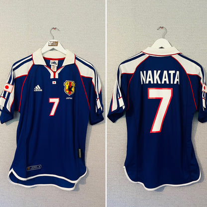Japan home football shirt 2000/01 Nakata Medium