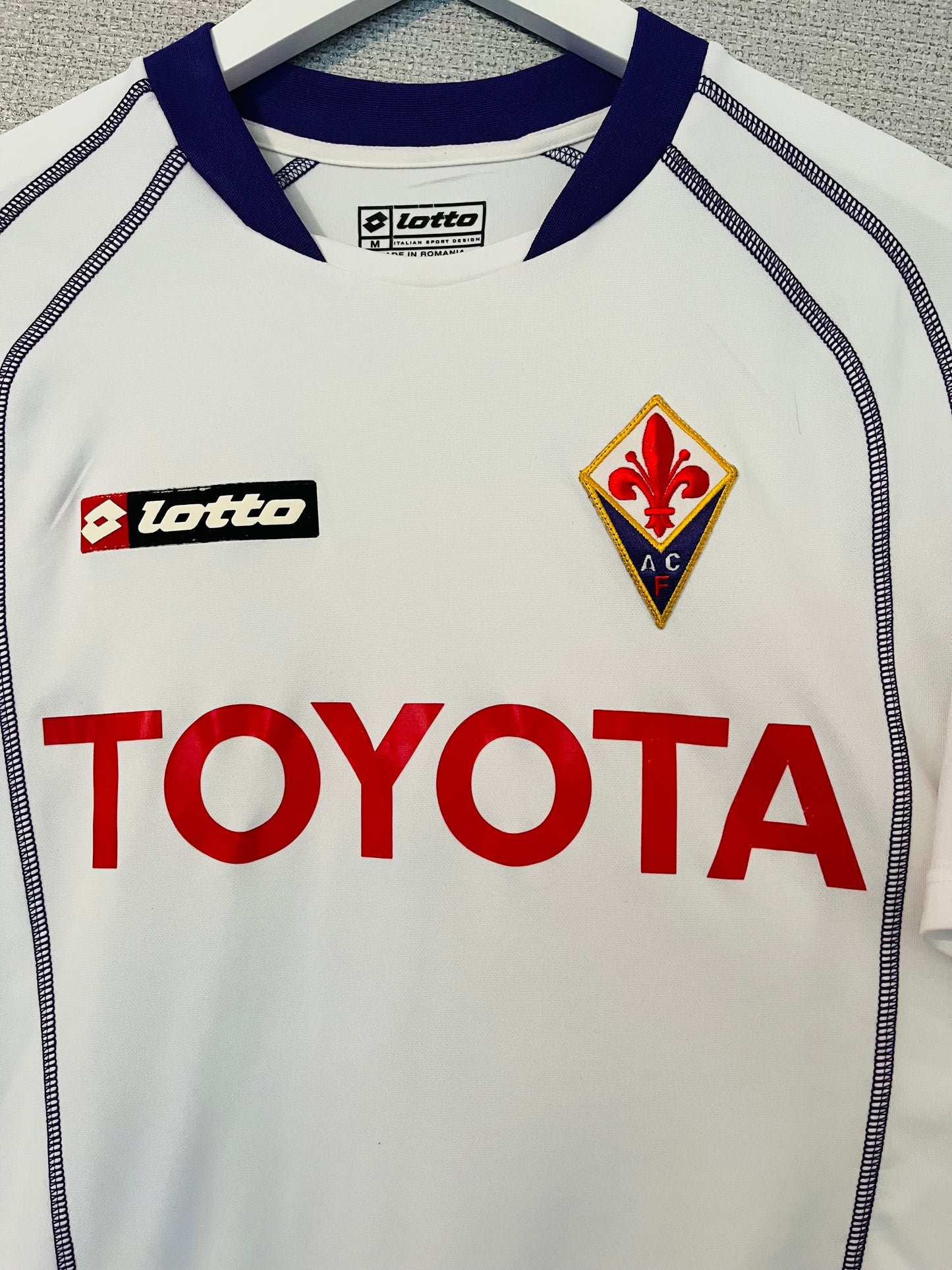 Fiorentina away football shirt 2006/07 Toni Medium