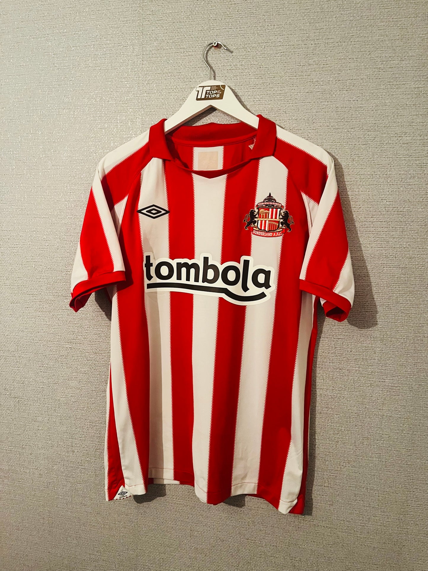 Sunderland home football shirt 2010/11 Malbranque Medium