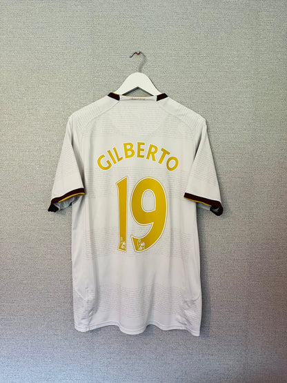 Arsenal away football shirt 2007/08 Gilberto Large