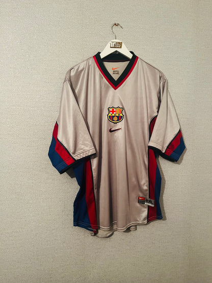 Barcelona away football shirt 1998/2000 Kluivert XXL