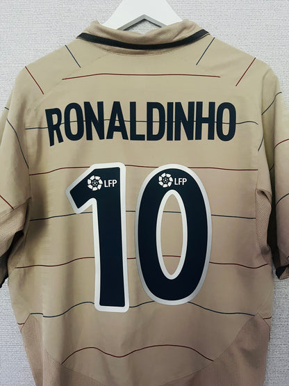 Barcelona away football shirt 2003/05 Ronaldinho Medium