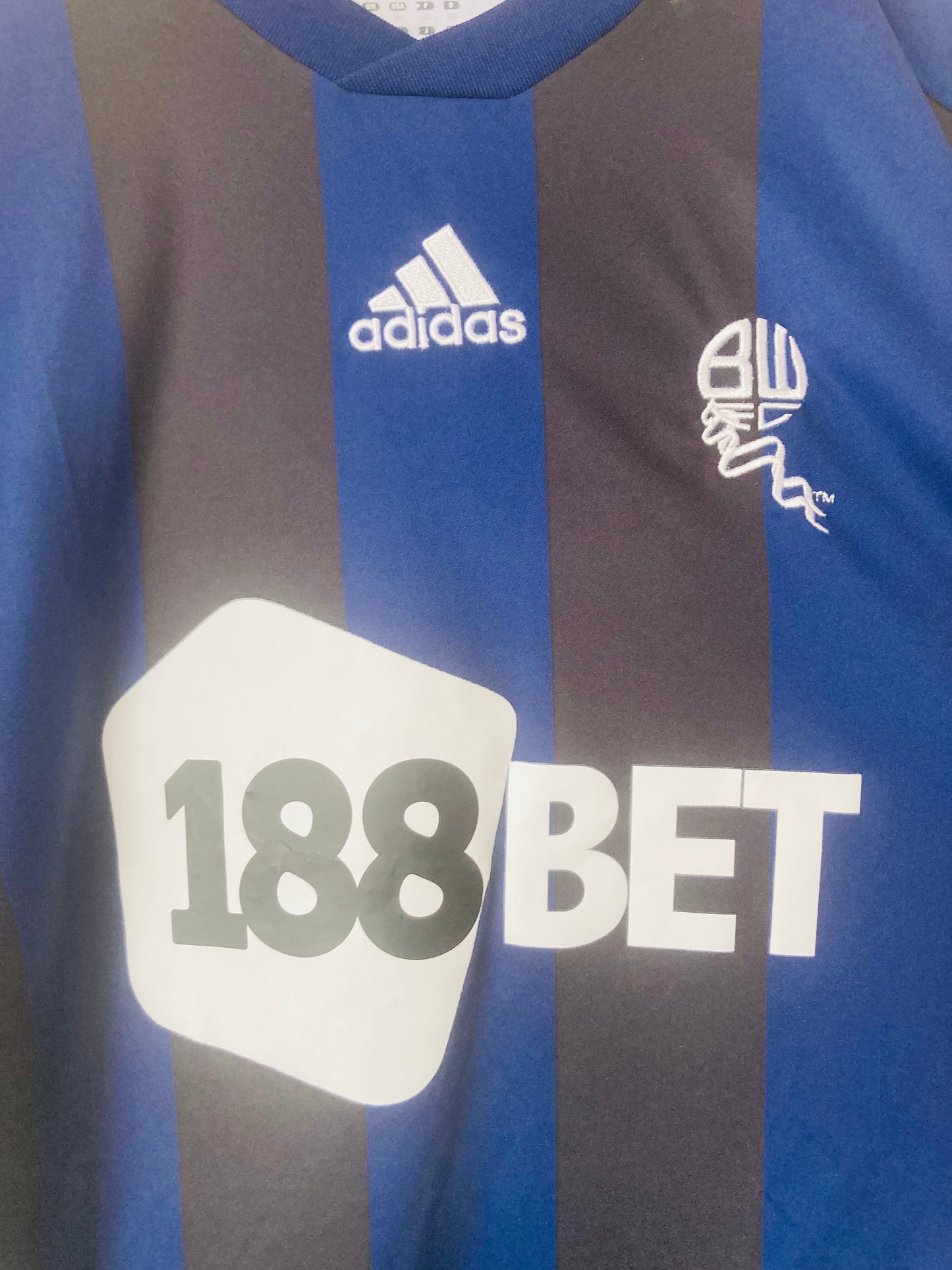 Bolton Wanderers away football shirt 2012/13 Petrov XL