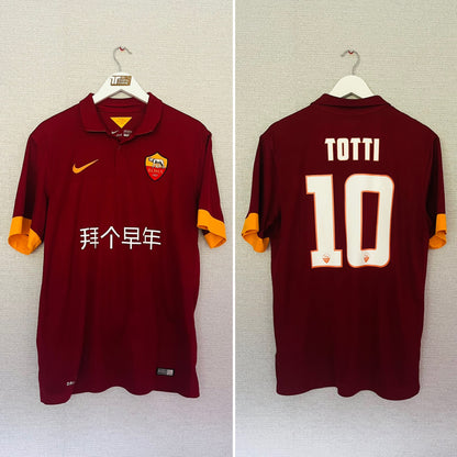 Roma home football shirt 2014/15 Totti Large
