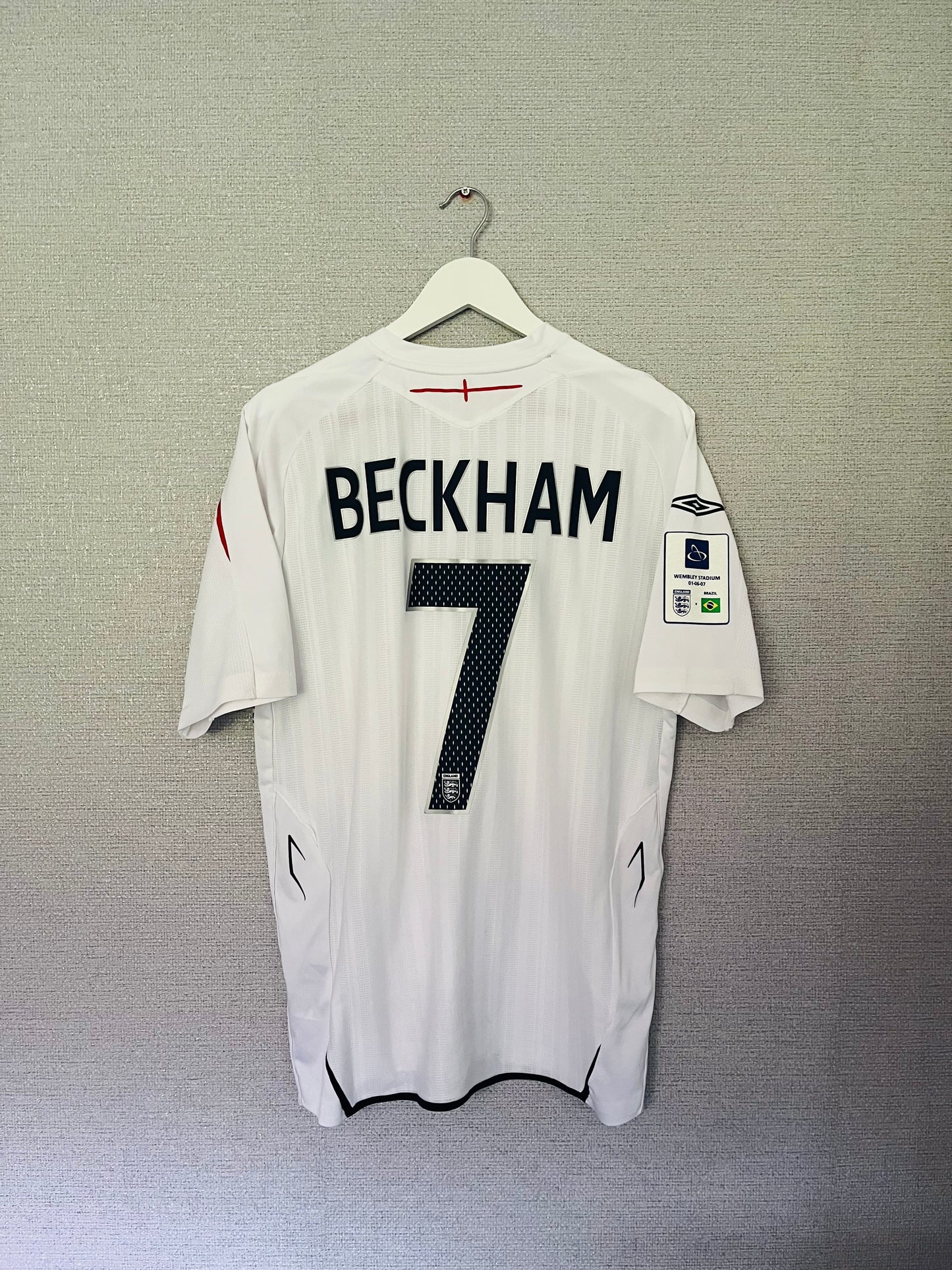 England home football shirt 2007/08 Beckham Large