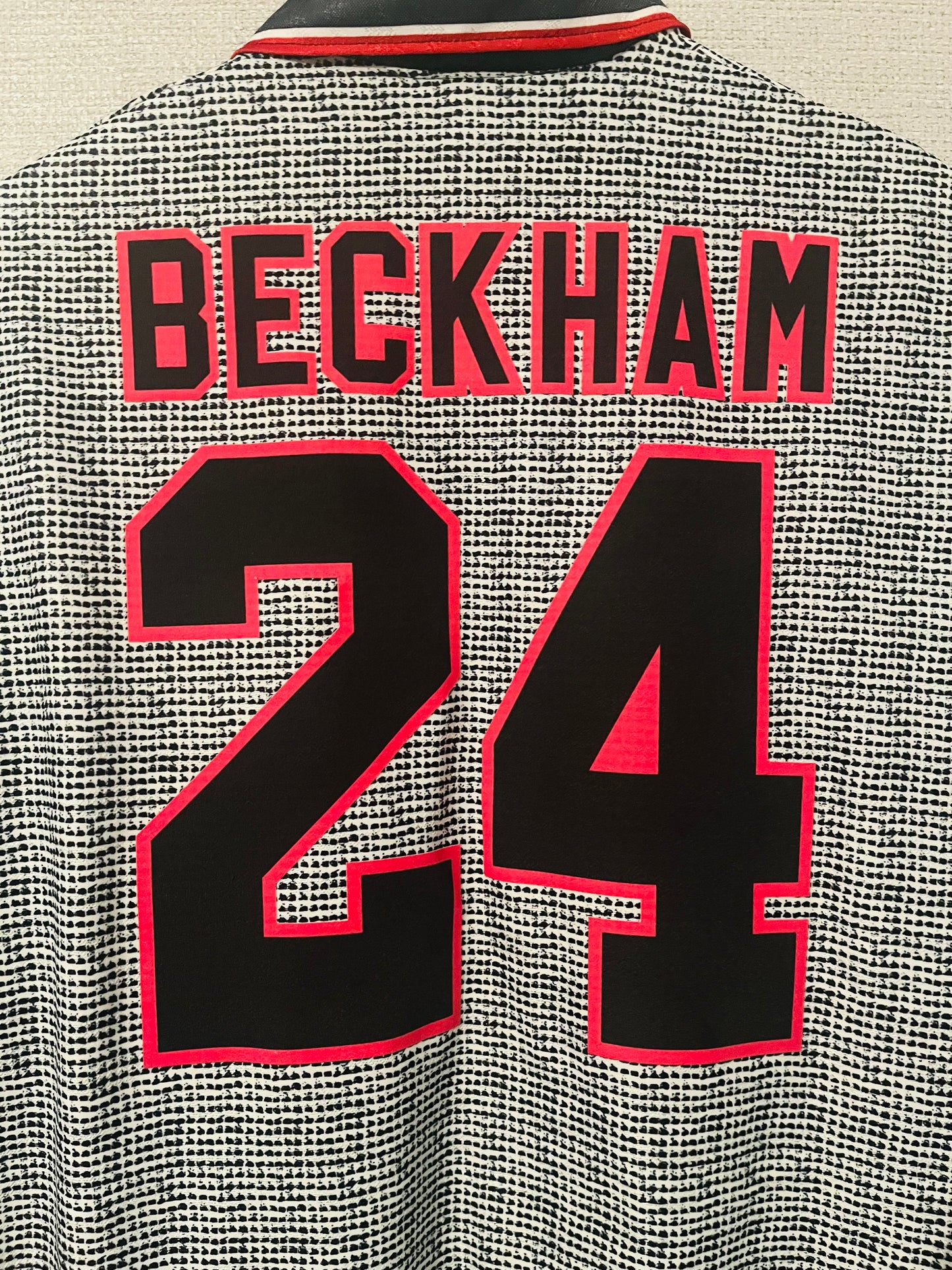 Manchester United away football shirt 1995/96 Beckham Large
