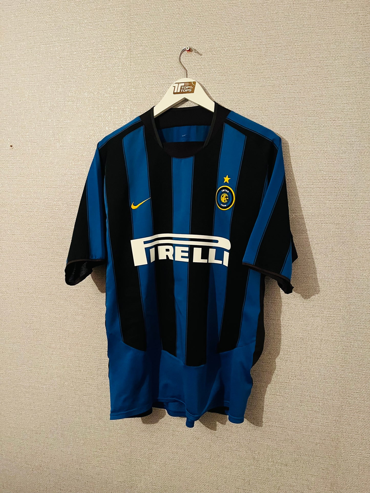 Inter Milan home football shirt 2003/04 Adriano Large