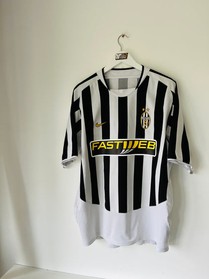 Juventus home football shirt 2003/04 Nedved XL