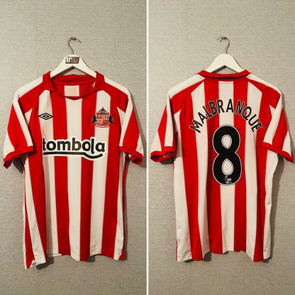 Sunderland home football shirt 2010/11 Malbranque Medium