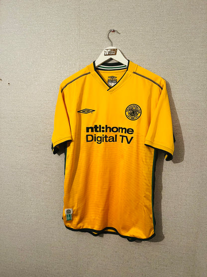 Glasgow Celtic away football shirt 2002/03 Larsson Medium