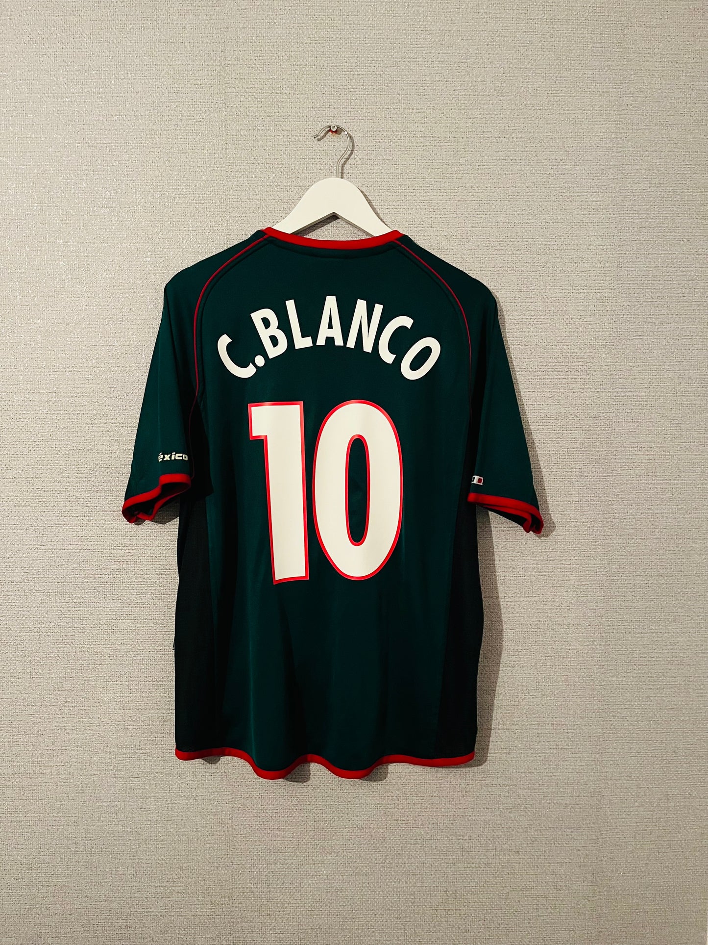 Mexico home football shirt 2001/02 Blanco Large