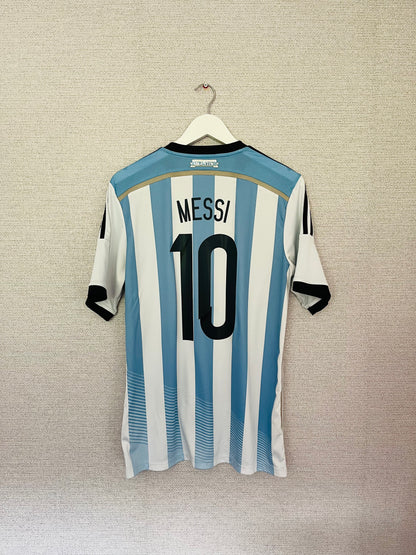 Argentina home football shirt W/C 2014 Messi Large