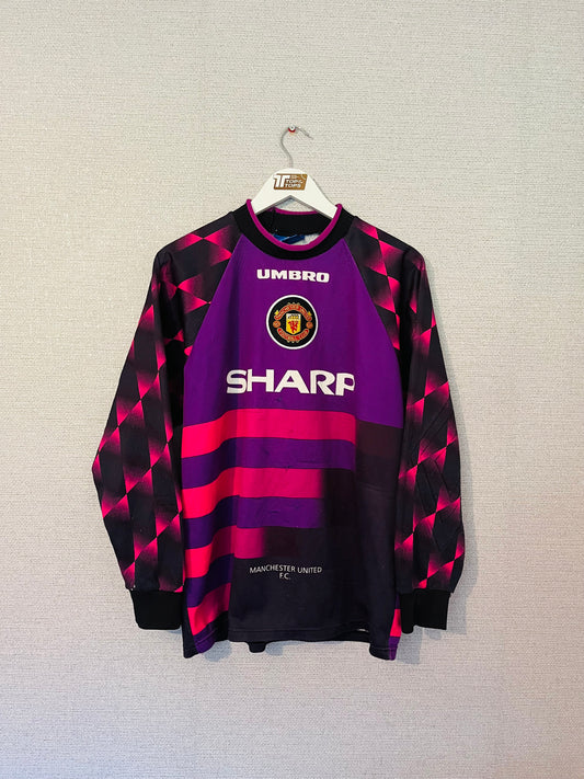 Manchester United goalkeeper football shirt 1996/97 Medium