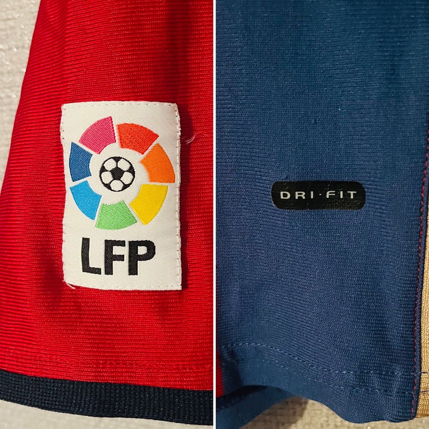 Barcelona home football shirt 2001/02 Kluivert Medium