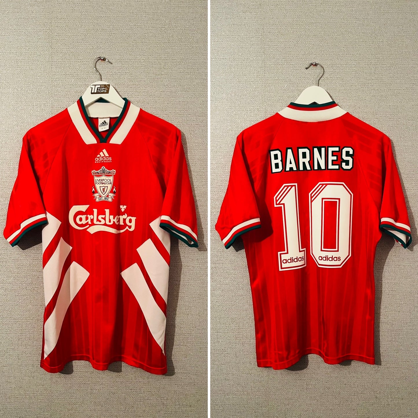 Liverpool home football shirt 1993/95 Barnes Medium