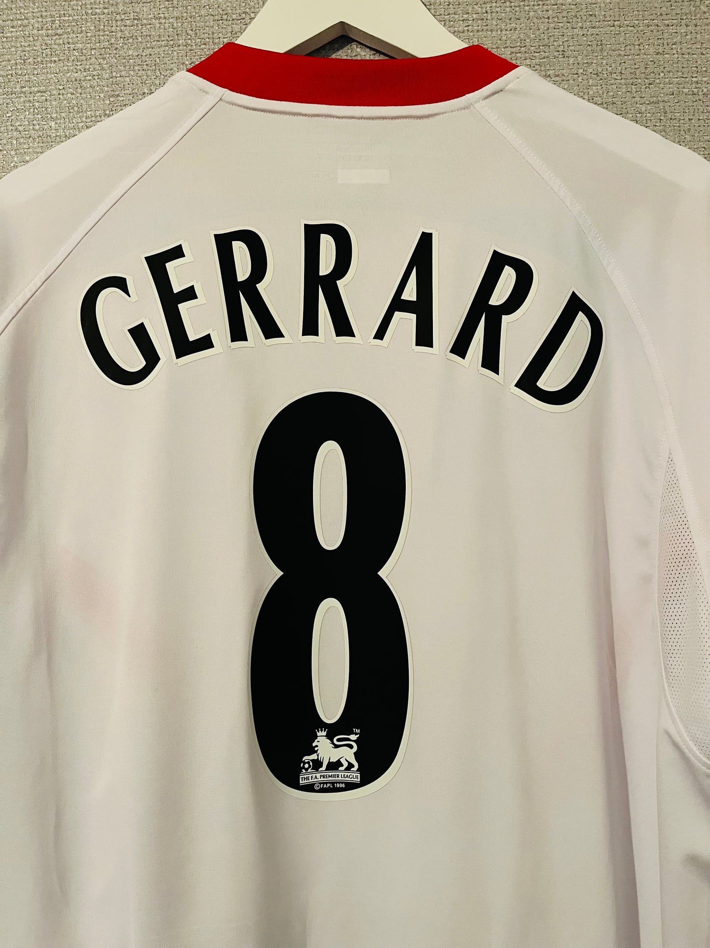 Liverpool away football shirt 2005/06 Gerrard XL