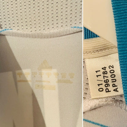 Olympique Marseille home cup final football shirt 2010/11 Taiwo Large