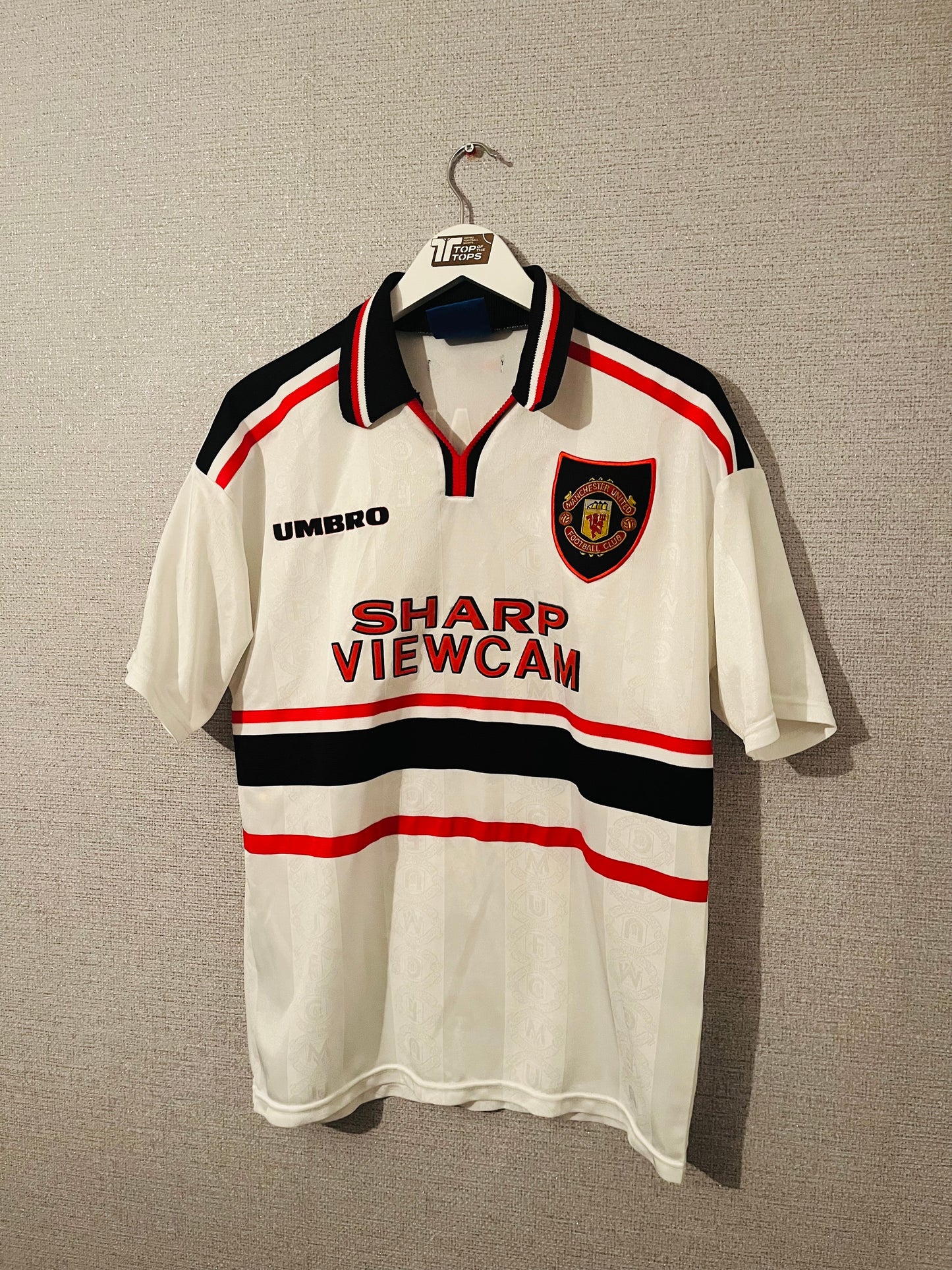Manchester United away football shirt 1997/99 Keane Medium
