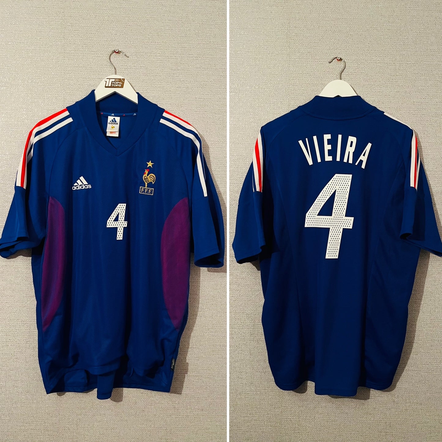 France home football shirt 2002/04 Vieira XL