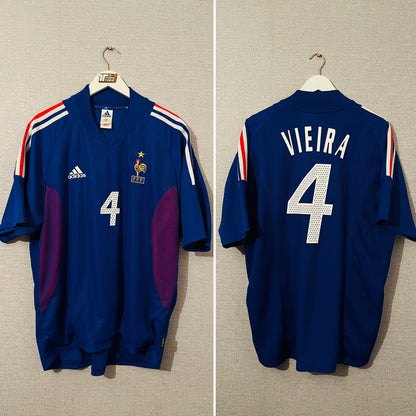 France home football shirt 2002/04 Vieira XL