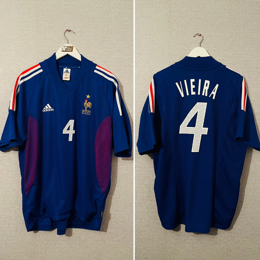 France home football shirt 2002/04 Vieira XL