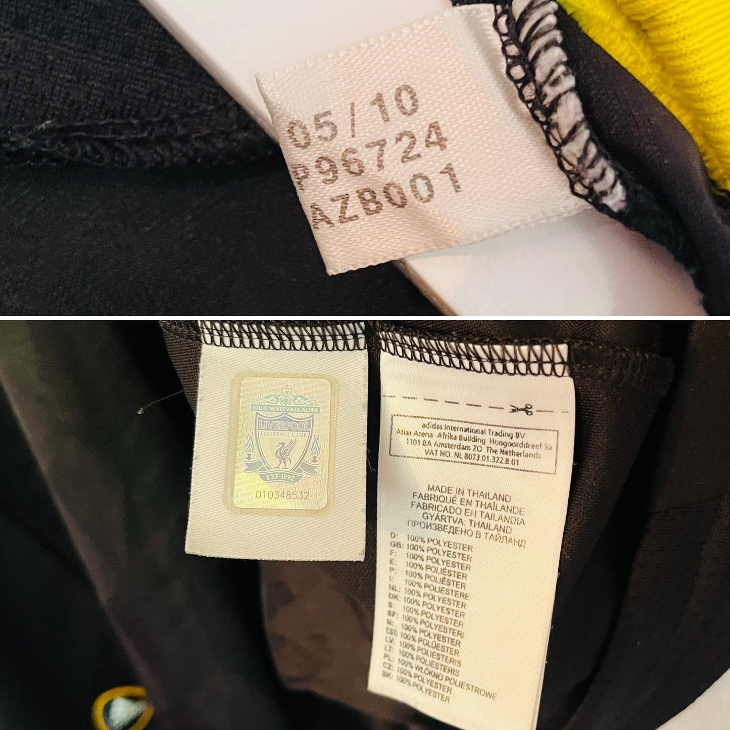 Liverpool third football shirt
2010/12 Suarez Large