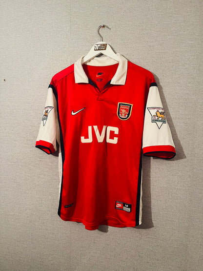 Arsenal home football shirt 1998/99 Vieira Medium