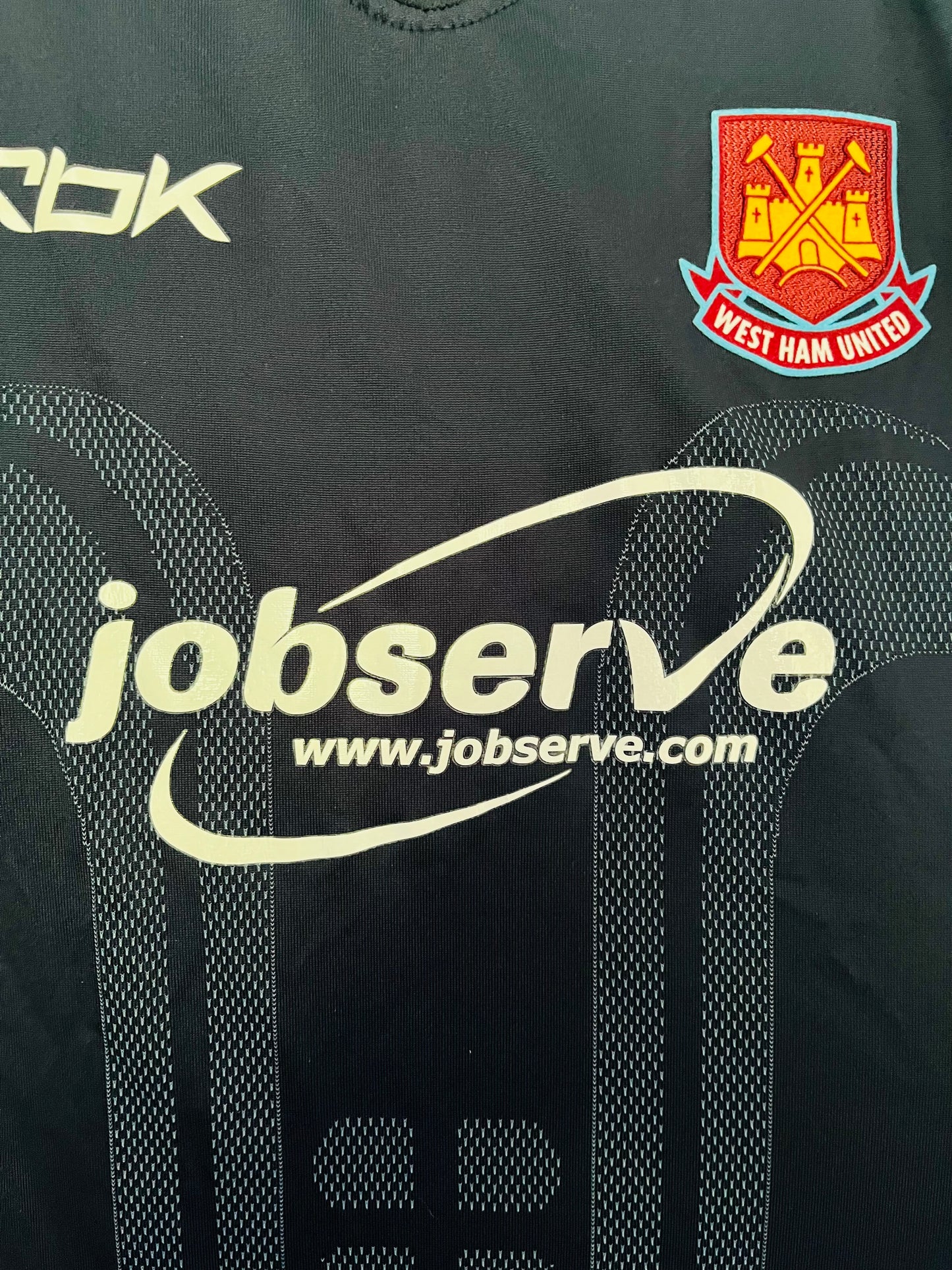 West Ham United away football shirt 2006/07 Sheringham Medium