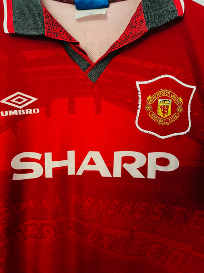Manchester United home football shirt 1994/95 Cantona Large