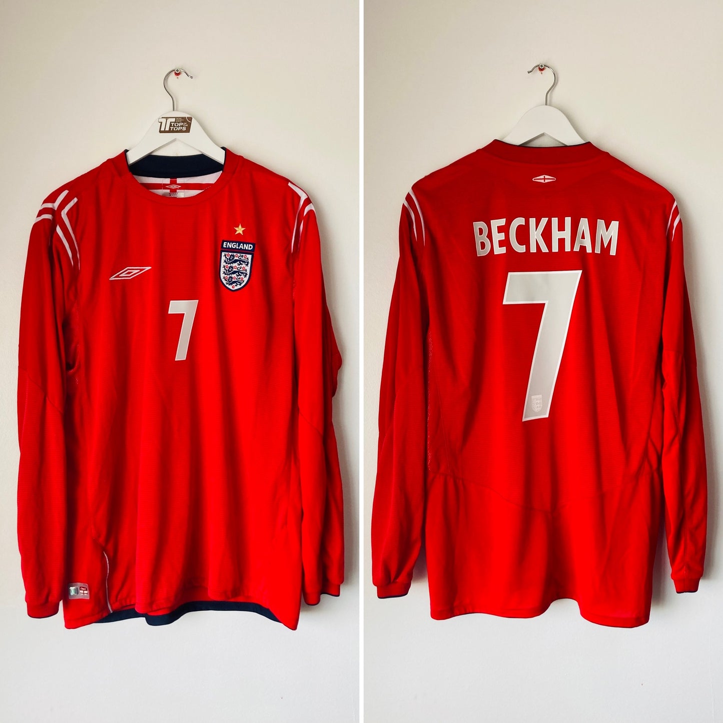 England away football shirt
2004/06 Beckham XL