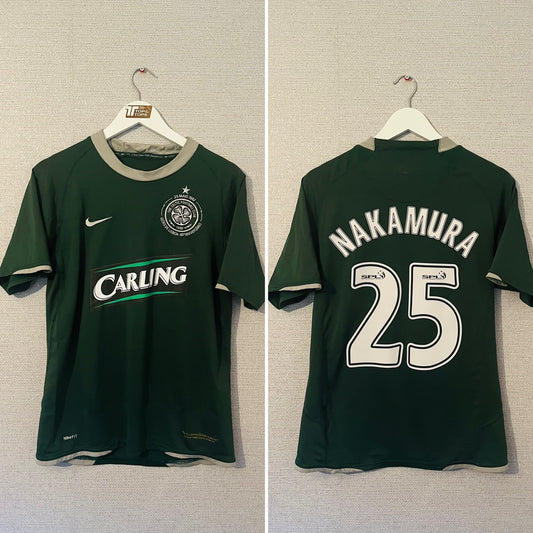 Glasgow Celtic away football shirt 2007/08 Nakamura Small