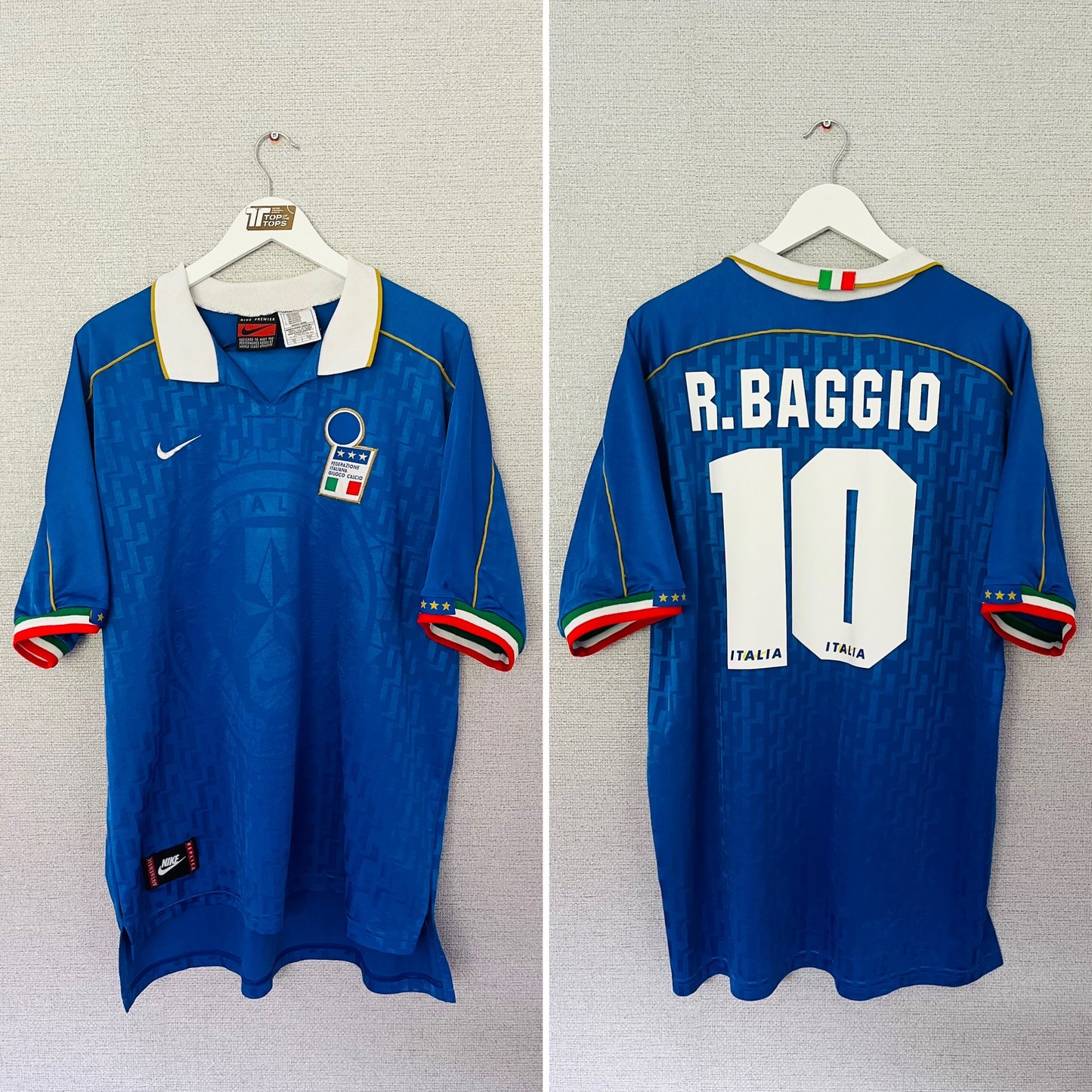 Italy home football shirt 1995/96 Baggio XL