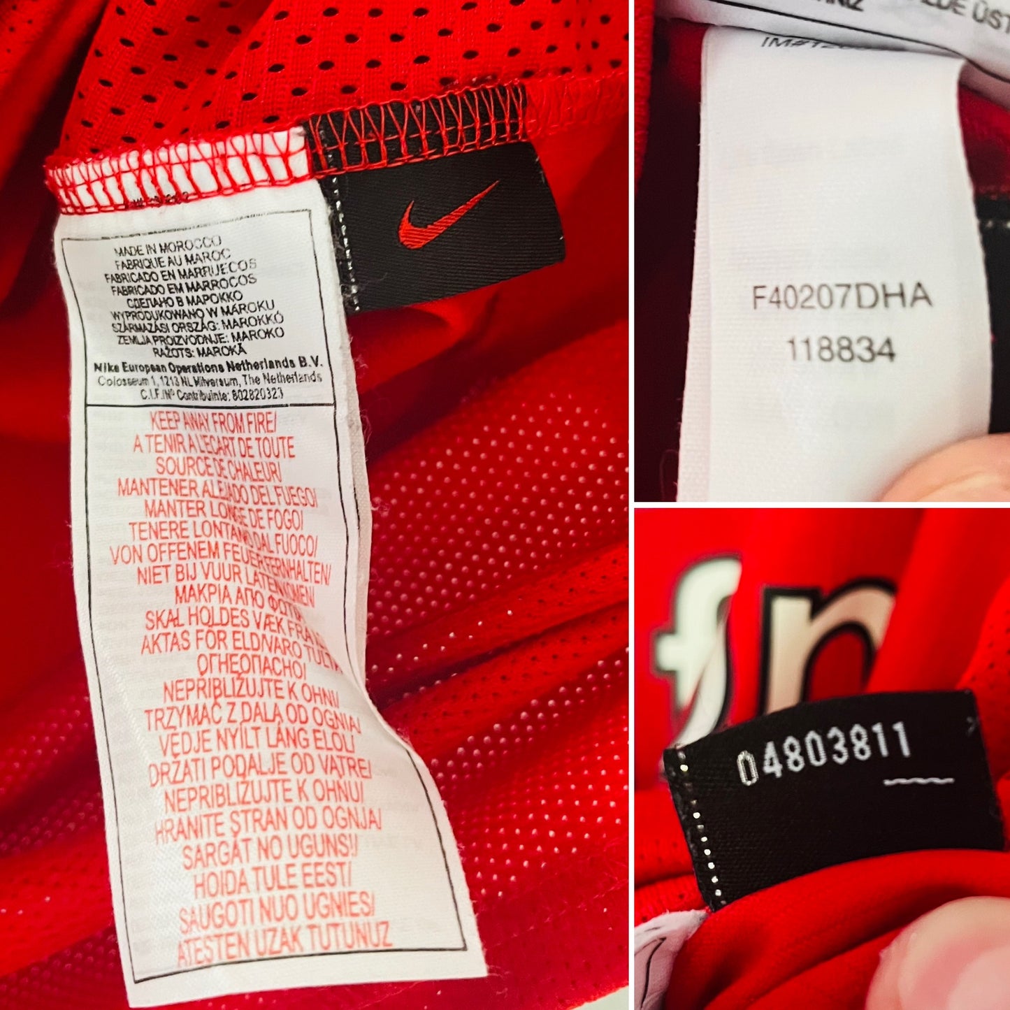 Manchester United home football shirt 2004/06 CR7 XXL