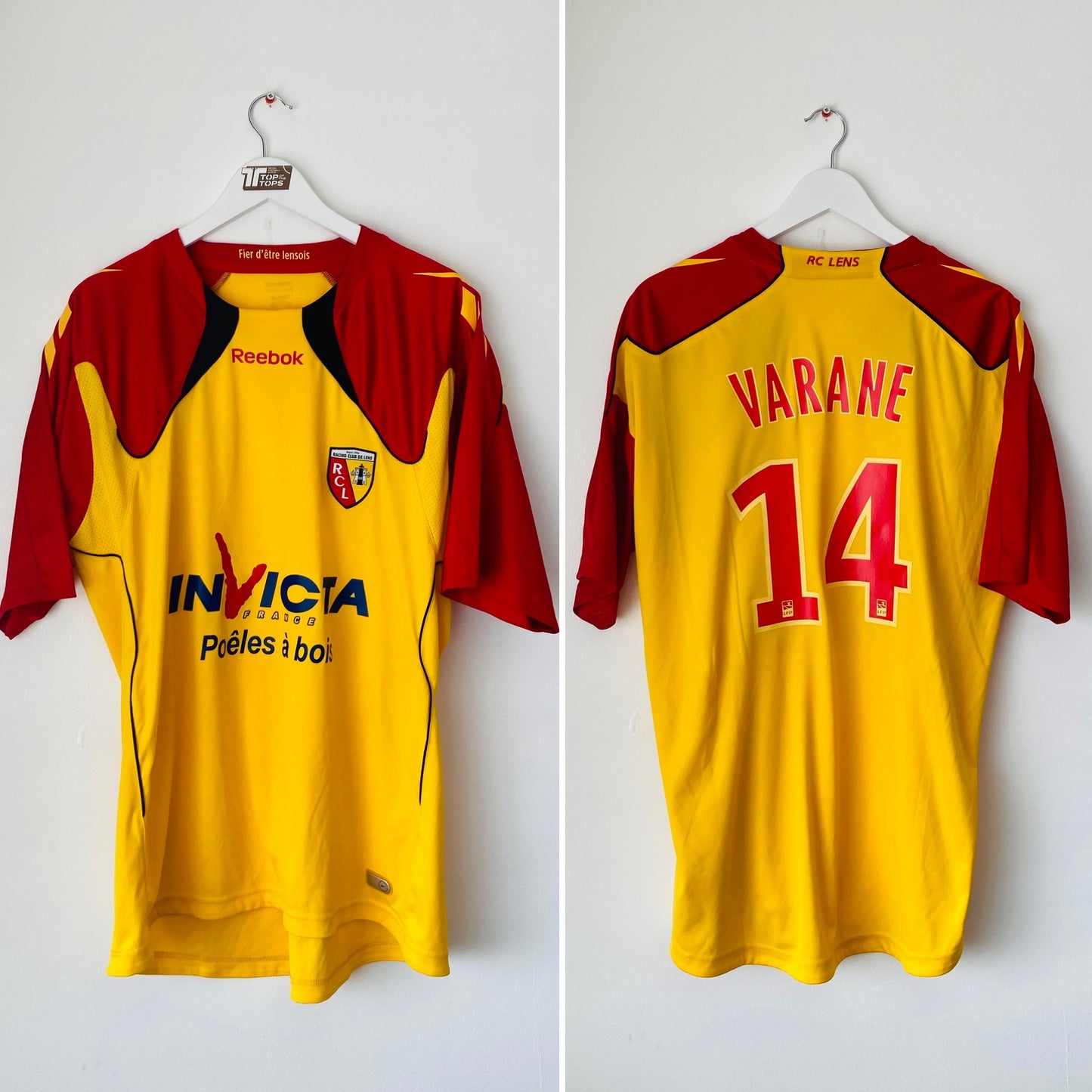 Lens home football shirt
2010/11 Varane XL