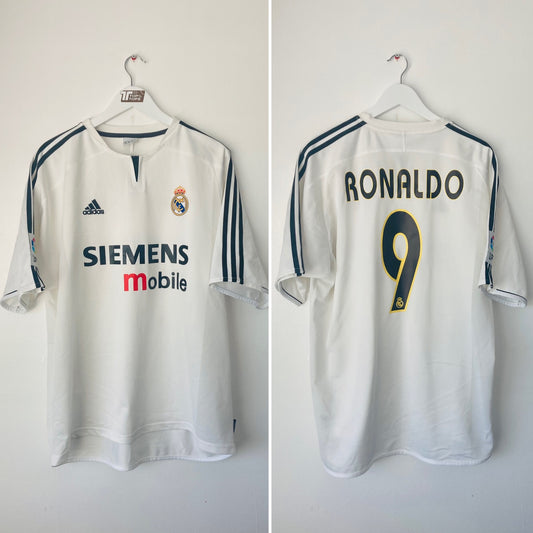 Real Madrid home football shirt 2003/04 R9 XL