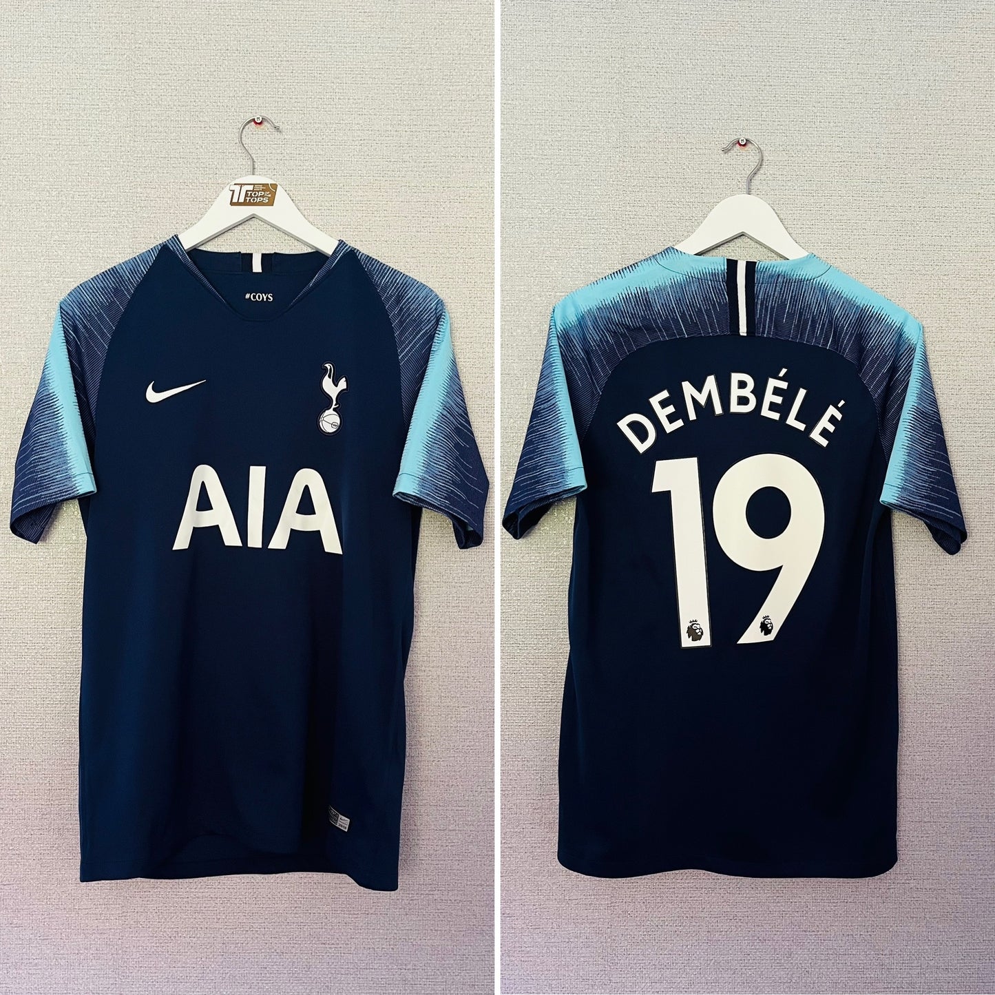 Tottenham Hotspur away football shirt 2018/19 Dembele Medium