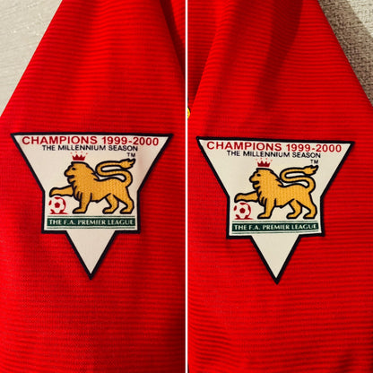 Manchester United home football shirt 2000/01 Beckham XL