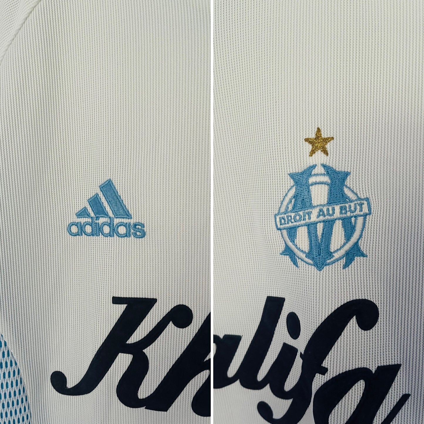 Marseille home football shirt 2002/03 medium