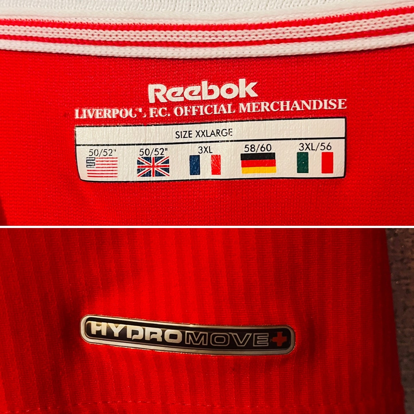 Liverpool home football shirt
2002/04 Gerrard XXL