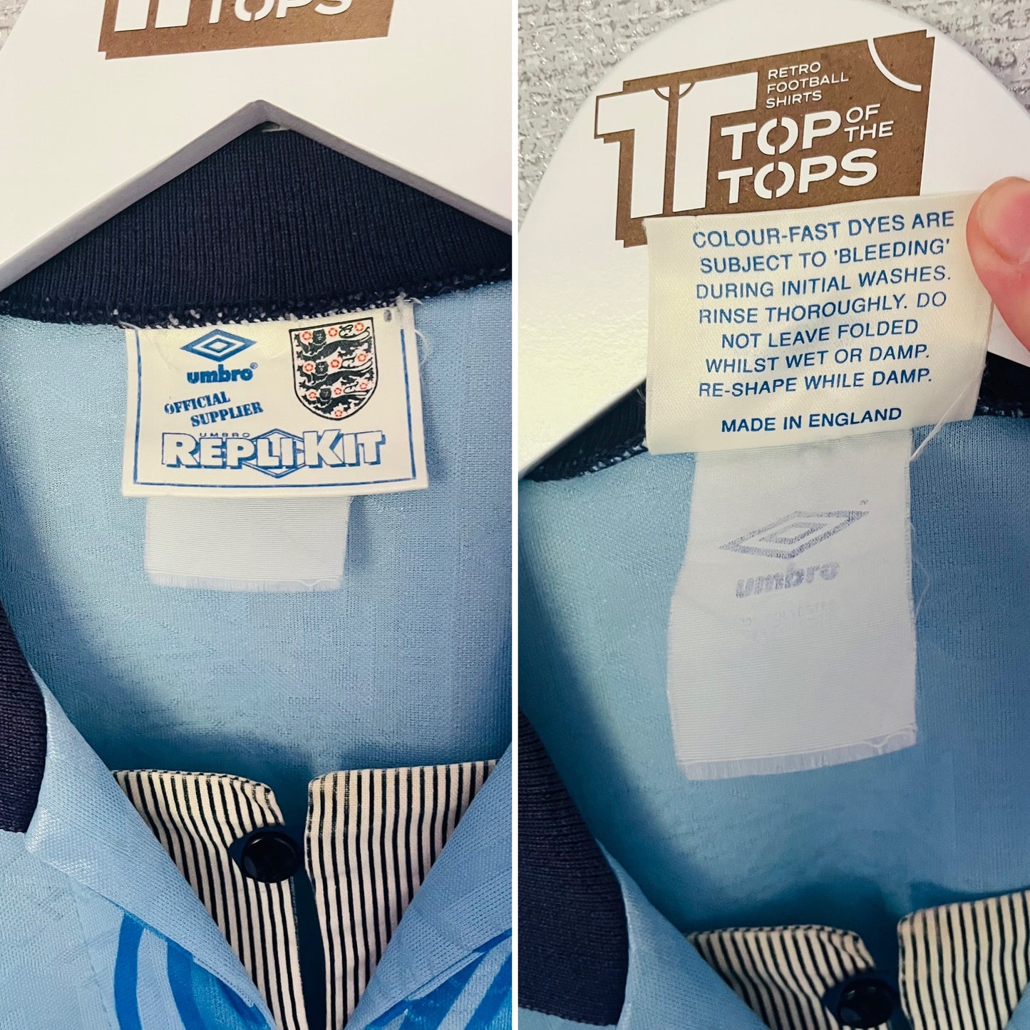 England third football shirt 1992/93 XL