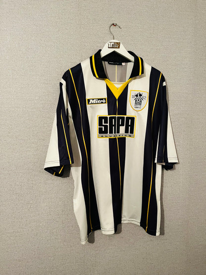 Notts County home football shirt 1996/97 XXL