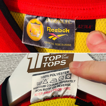 Liverpool away football shirt 1997/99 Fowler Large